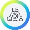 Icon for supply chain