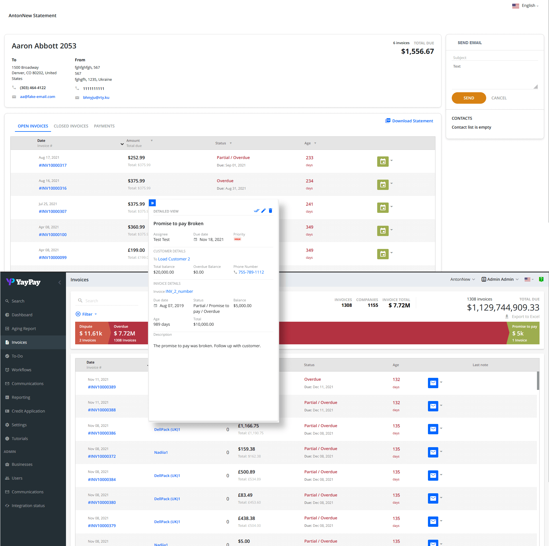 Yaypay Dashboard