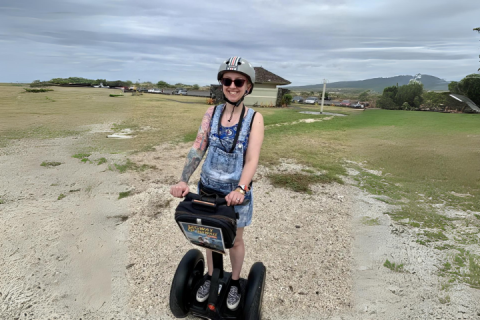 Sam on a segway in Hawaii